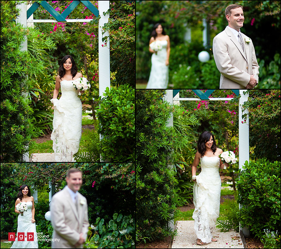 garden wedding first glimpse florida wedding location site Dinner for Two 